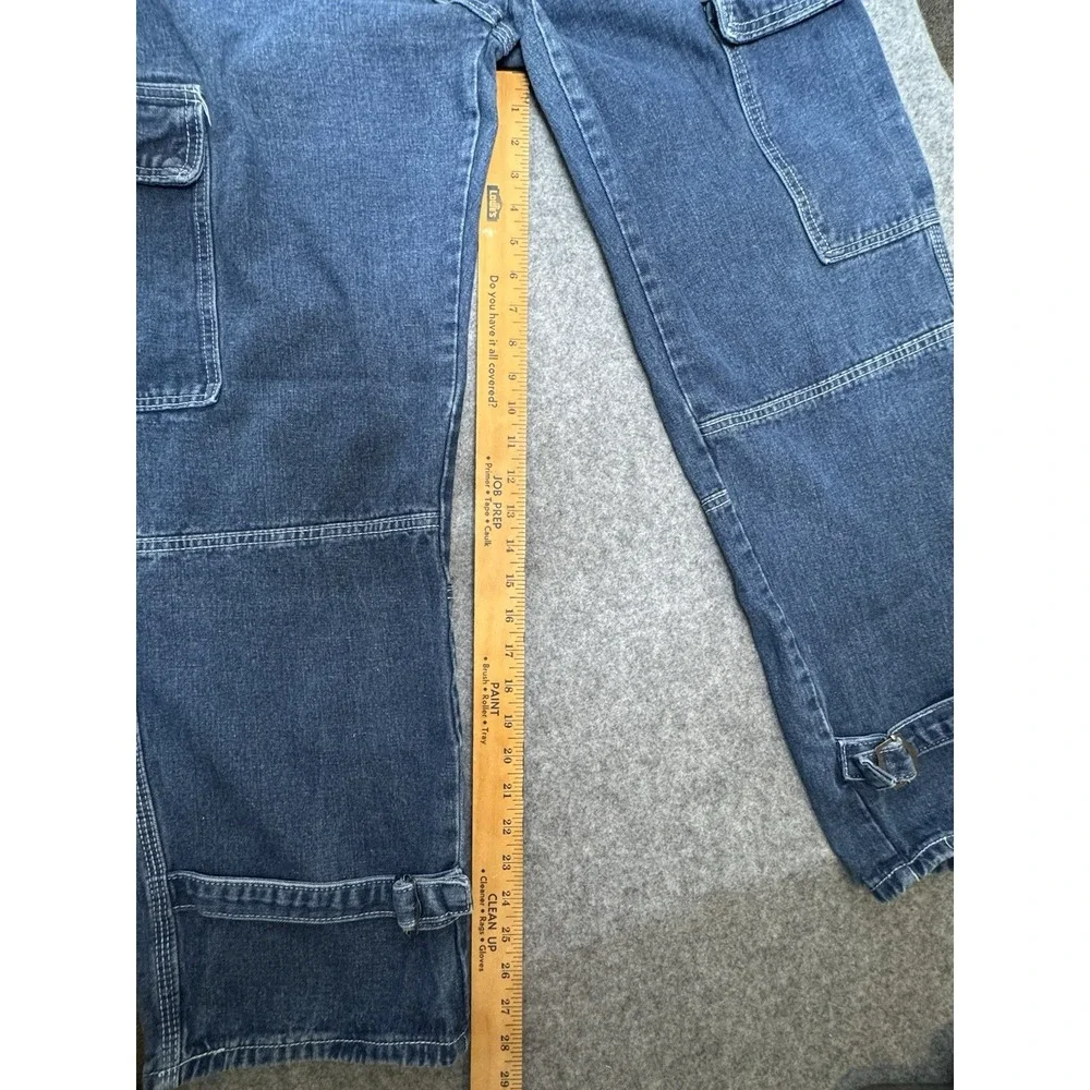 LGSG‎ Men's Jeans Baggy Wide Leg Pants Size 2XL Elastic Waist